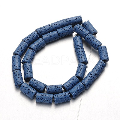 Synthetic Lava Rock Bead Strands G-N0118-21-1
