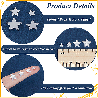 100Pcs Acrylic Rhinestone Cabochons OACR-CY0001-01-1
