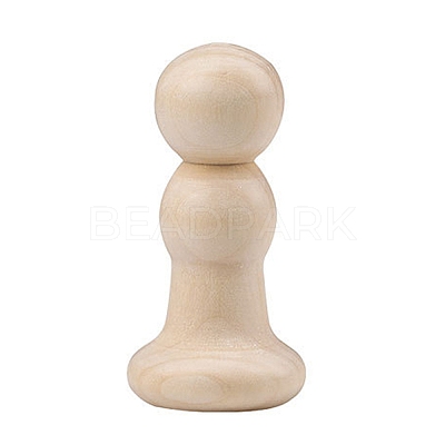 Unfinished Wooden Peg Dolls WOCR-PW0003-72F-1