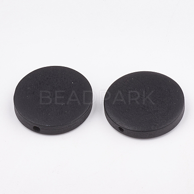 Natural Pear Wood Beads WOOD-T009-2.5cm-01-1