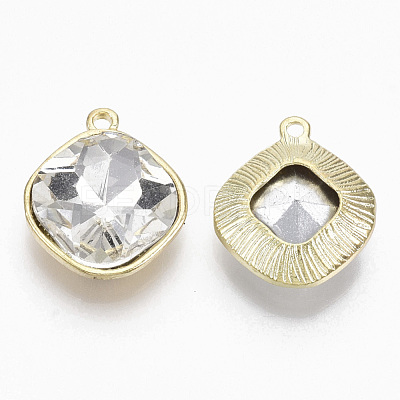 Golden Plated Alloy Pendants PALLOY-N154-03E-1