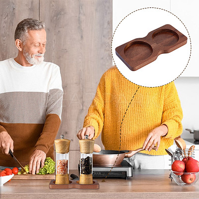 Wood Pepper Grinder Holder AJEW-WH0541-56-1