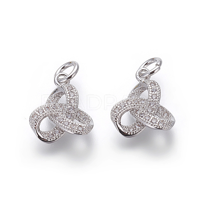 Brass Micro Pave Cubic Zirconia Pendants LS-ZIRC-J021-21P-RS-1