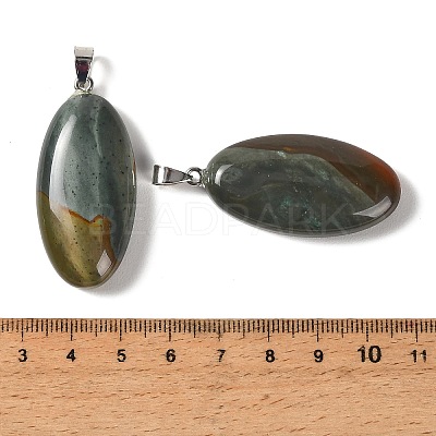 Natural Picasso Jasper/Polychrome Jasper Pendants GG-CBACB71-01P-06-1