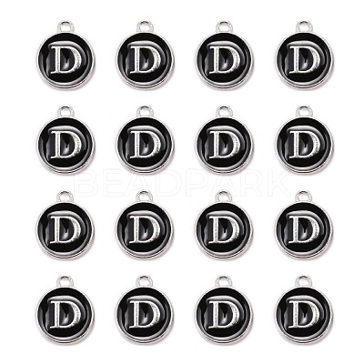Platinum Plated Alloy Charms X-ENAM-S118-02D-P-1