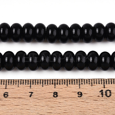 Opaque Spray Painted Glass Beads GLAA-ZX008-8mm-18F-1