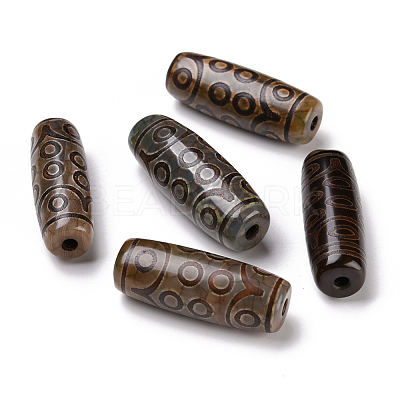 Tibetan Style dZi Beads LS-TDZI-E004-06-1