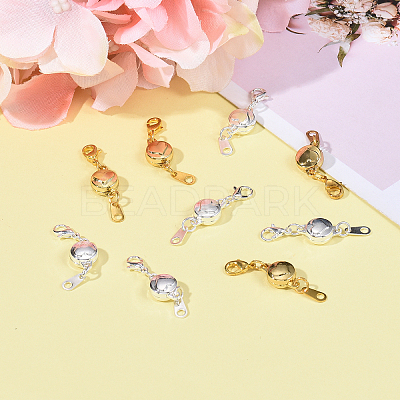 10 Sets 2 Colors Zinc Alloy Magnetic Clasps PALLOY-CJ0001-140-1