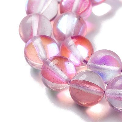 Synthetic Moonstone Beads Strands G-P528-J03-05-1
