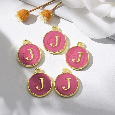 Golden Plated Alloy Enamel Charms LS-ENAM-S118-08J-1