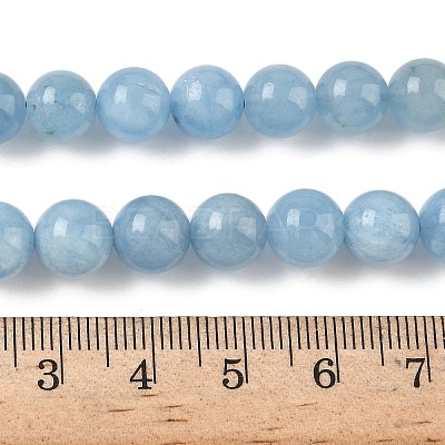 Natural Aquamarine Beads Strands G-D327-C03-8mm-1