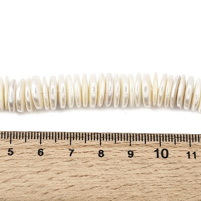 Electroplated Shell Pearl Beads Strands BSHE-B009-E01-2x11mm-1
