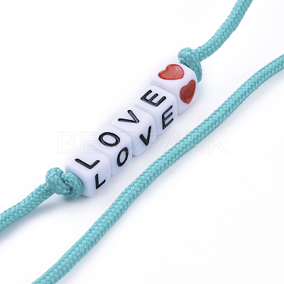 Polyester & Spandex Cord Ropes Eyeglasses Chains AJEW-EH00058-01-1