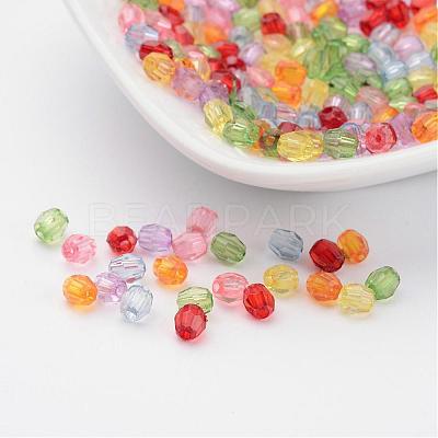 Dyed Transparent Acrylic Beads DB4MMM-1