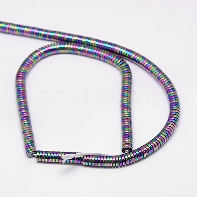 Electroplate Non-magnetic Synthetic Hematite Beads Strands G-J164A-4mm-03-1