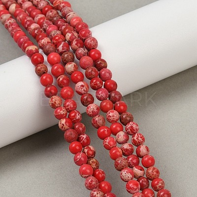 Dyed Natural Regalite/Imperial Jasper/Sea Sediment Jasper Beads Strands G-B124-C04-1