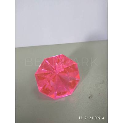 Acrylic Rhinestone Pointed Back Cabochons GACR-WH0001-01G-1