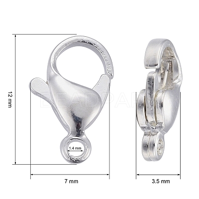 304 Stainless Steel Lobster Claw Clasps X-STAS-E464-21E-S-1