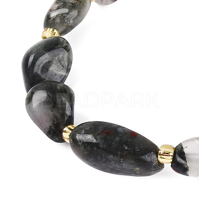 Natural Bloodstone Beaded Bracelets for Women G-P563-07P-16-1