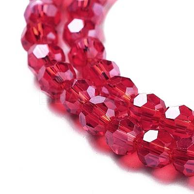 Electroplate Transparent Glass Beads Strands EGLA-A035-T4mm-A01-1