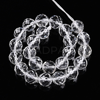 Natural Quartz Crystal Beads Strands G-S345-8mm-35-1