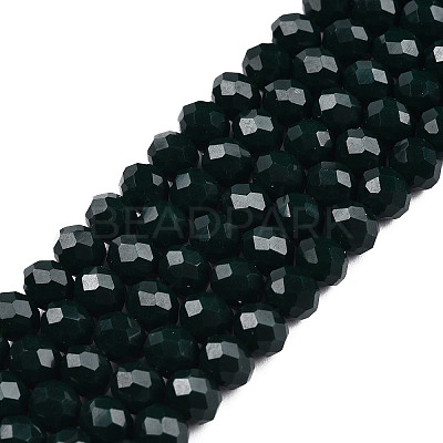 Opaque Solid Color Imitation Jade Glass Beads Strands LS-EGLA-A044-P6mm-D12-1
