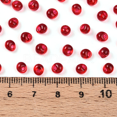3/0 Baking Paint Glass Fringe Seed Beads SEED-A034-04E-1