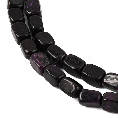 Natural Dyed White Jade(Imitation Charoite) Beads Strands GG-CBA0743-D02-02-1