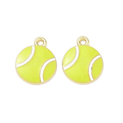 Tennis Alloy Enamel Pendants AL-CBA292F-02A-G-1