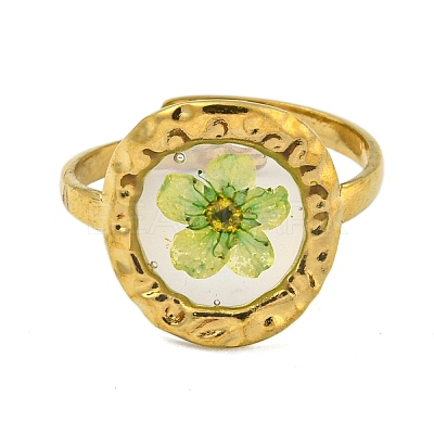 Brass Adjustable Rings for Women RJEW-G265-10G-1
