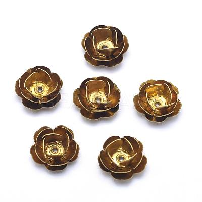 Brass Bead Caps KK-G319-15C-RS-1