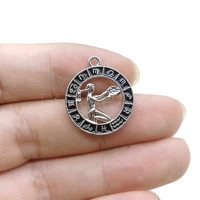 Constellation Themes Alloy Rhinestone Pendants PW-WG6B97D-06-1