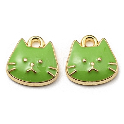 Golden Plated Alloy Charms ENAM-L042-01G-1