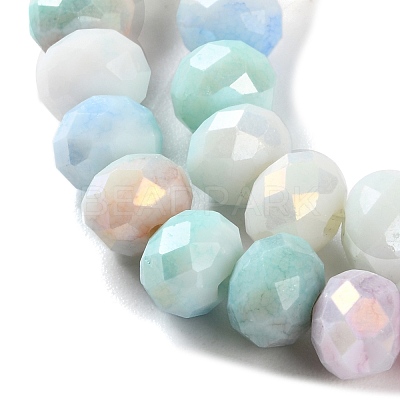 Electroplate Glass Beads Strands LAMP-S068-02L-1