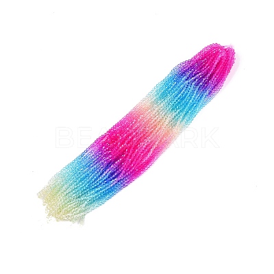 Gradient Color Baking Paint Glass Bead Strands X1-DGLA-A039-T2mm-A08-1