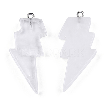 Natural Quartz Crystal Pendants G-N332-53-A22-1