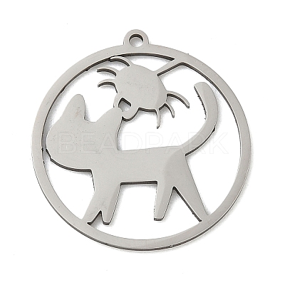 201 Stainless Steel Pendants STAS-G366-02P-07-1
