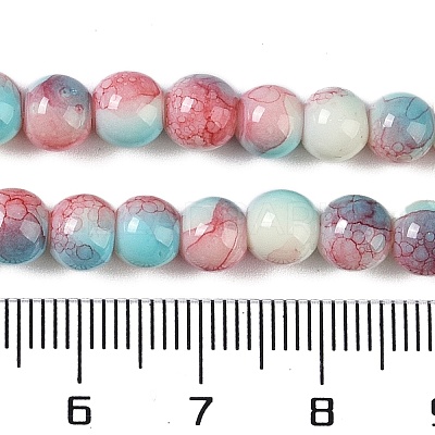 Baking Paint Glass Bead Strands GLAA-H031-01A-M-1