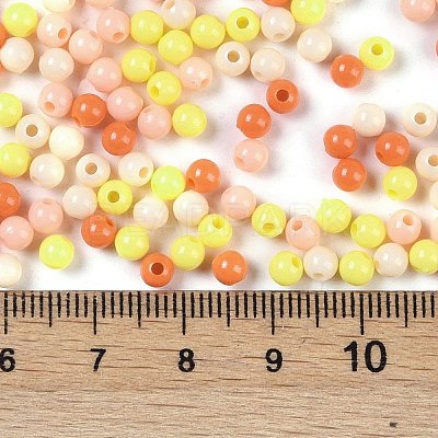 Opaque Acrylic Beads OACR-H118-07B-05-1