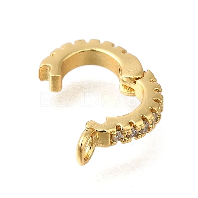 Rack Plating Brass Pendant Bails ZIRC-F142-16G-1