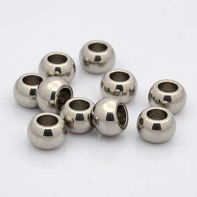 Tarnish Resistant Rondelle 304 Stainless Steel Beads STAS-N020-01-12mm-1