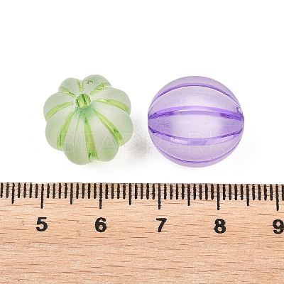 Frosted Transparent Acrylic Pumpkin Beads FIND-B065-05C-1