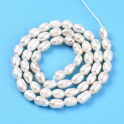 Natural Cultured Freshwater Pearl Beads Strands PEAR-N012-04U-01-1
