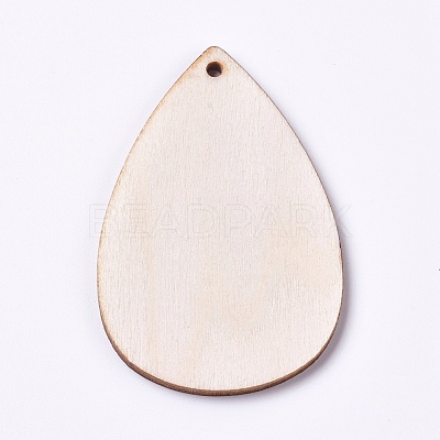 Unfinished Blank Wood Pendants WOOD-WH0098-66-1