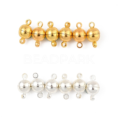 12 Sets 2 Colors Brass Magnetic Clasps KK-FS0001-55A-1