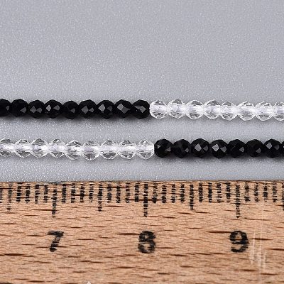 Transparent Glass Beads Strands GLAA-N074-01A-02-1