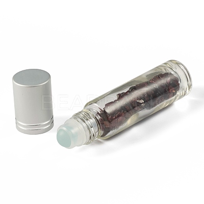 Natural Garnet Chip Bead Roller Ball Bottles AJEW-H101-01K-1