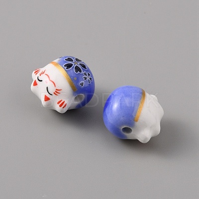 Handmade Porcelain Beads PORC-WH0016-02C-1