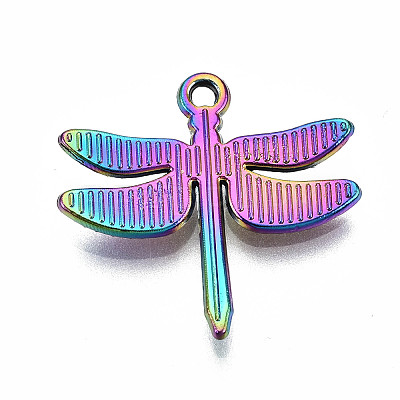 Rainbow Color Alloy Pendants PALLOY-S180-051-RS-1