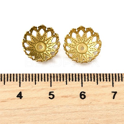 304 Stainless Steel Bead Caps X1-STAS-B087-10C-G-1